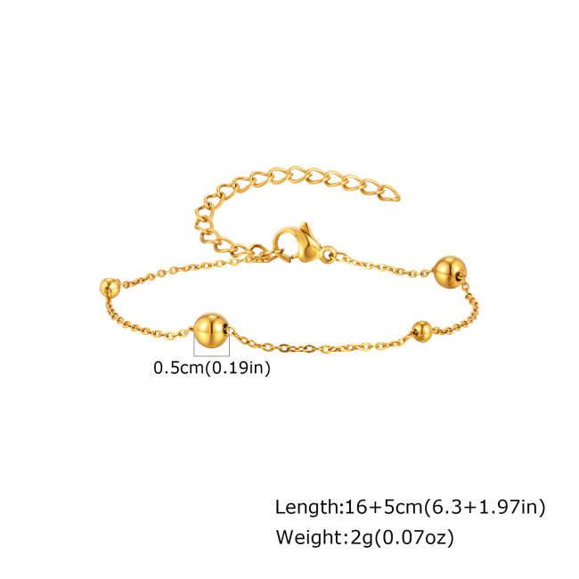 Wholesale Stainless Steel Chain Beads Necklace