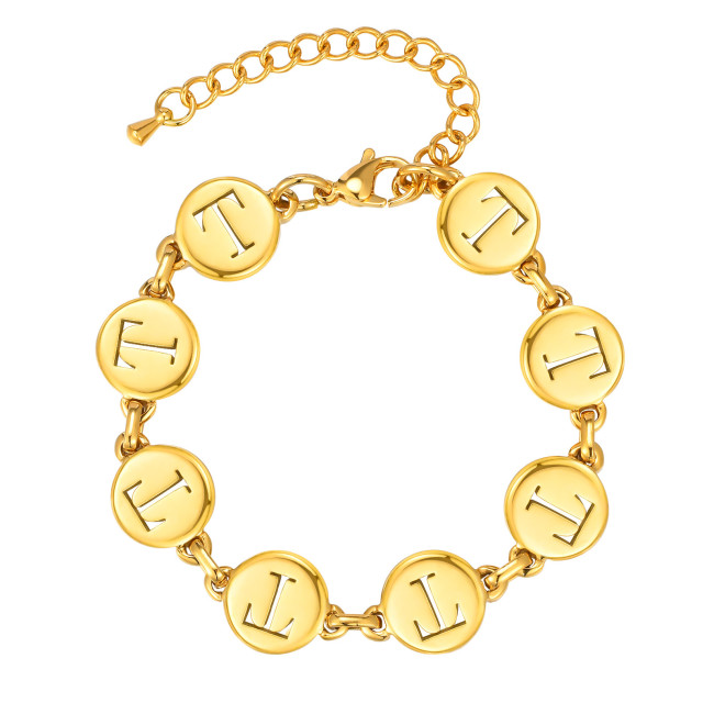 Wholesale Stainless Steel Initial Bracelets