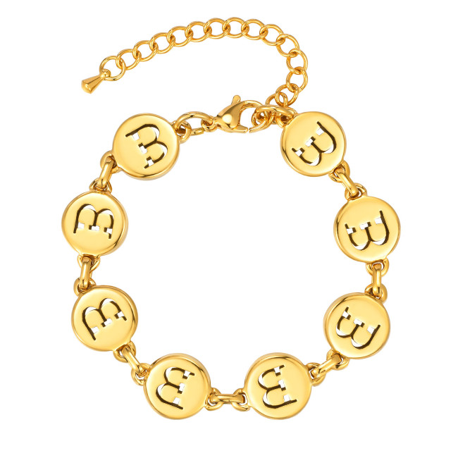 Wholesale Stainless Steel Initial Bracelets
