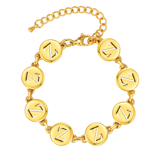 Wholesale Stainless Steel Initial Bracelets