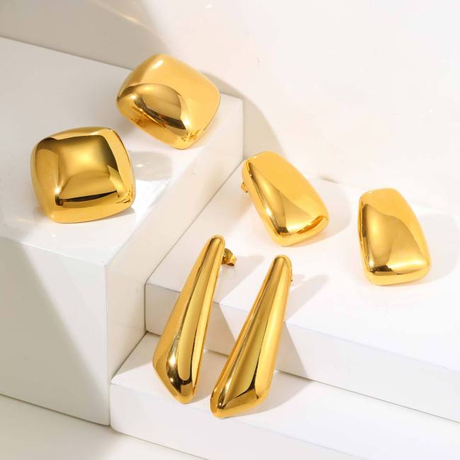 Wholesale Stainless Steel Fashion Simple Earrings