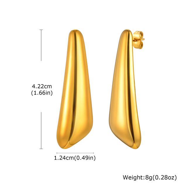 Wholesale Stainless Steel Fashion Simple Earrings