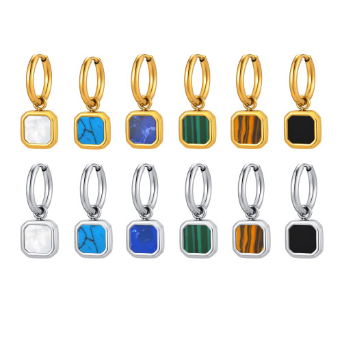 Wholesale Stainless Steel Tiger Eye Earrings