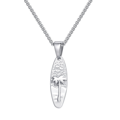 Wholesale Stainless Steel Coconut Tree Necklace