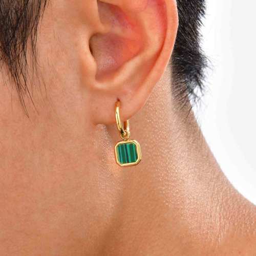 Wholesale Stainless Steel Tiger Eye Earrings