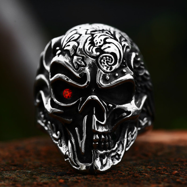 Wholesale Stainless Steel New Ghost Head Ring