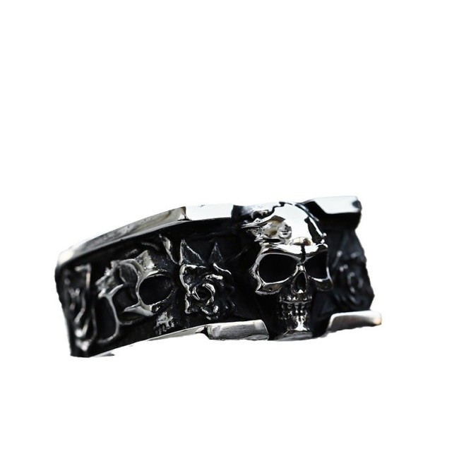 Wholesale Stainless Steel Skull Men's Ring