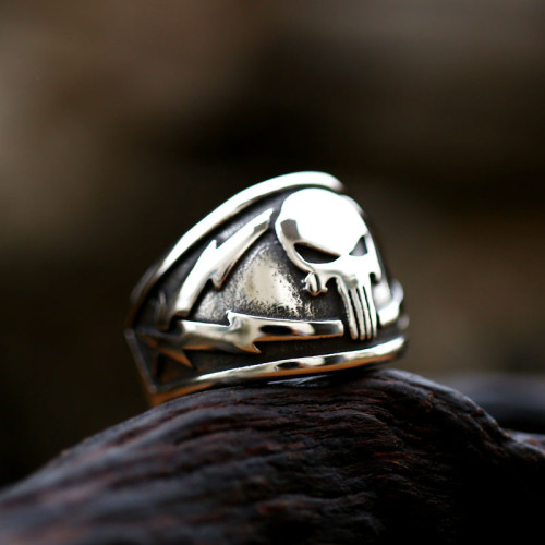Wholesale Stainless Steel Style Skull Ring