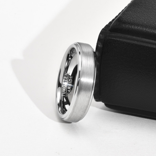 Wholesale 5mm Mens Matte Tungsten Ring