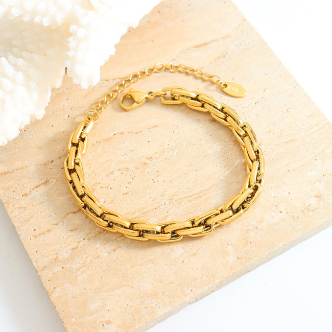 Wholesale Stainless Steel Chunky Chain Women Bracelet