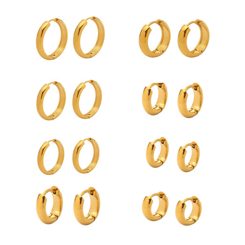 Wholesale  Stainless Steel 18K Minimalist Earrings