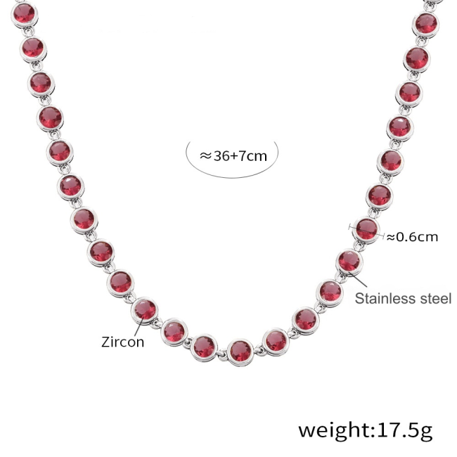 Wholesale 3A Zirconia PVD Plated Stainless Steel Jewelry Set