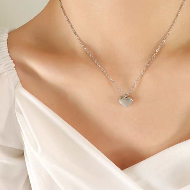 Wholesale Stainless Steel 18k Heart Necklace
