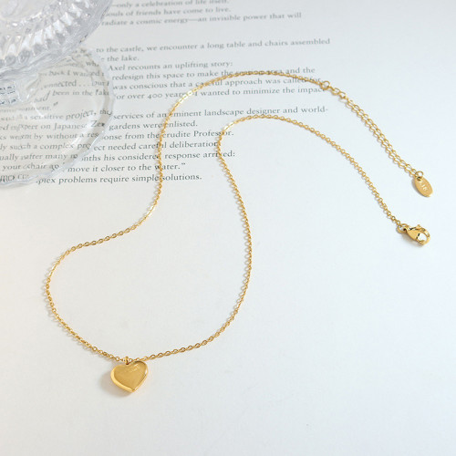 Wholesale Stainless Steel 18k Heart Necklace