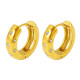 Wholesale Stainless Steel Celestial Starburst CZ Chunky Hoop Earrings