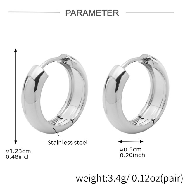 Wholesale  Stainless Steel 18K Minimalist Earrings