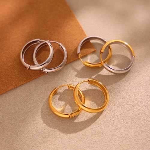 Wholesale  Stainless Steel 18K Minimalist Earrings