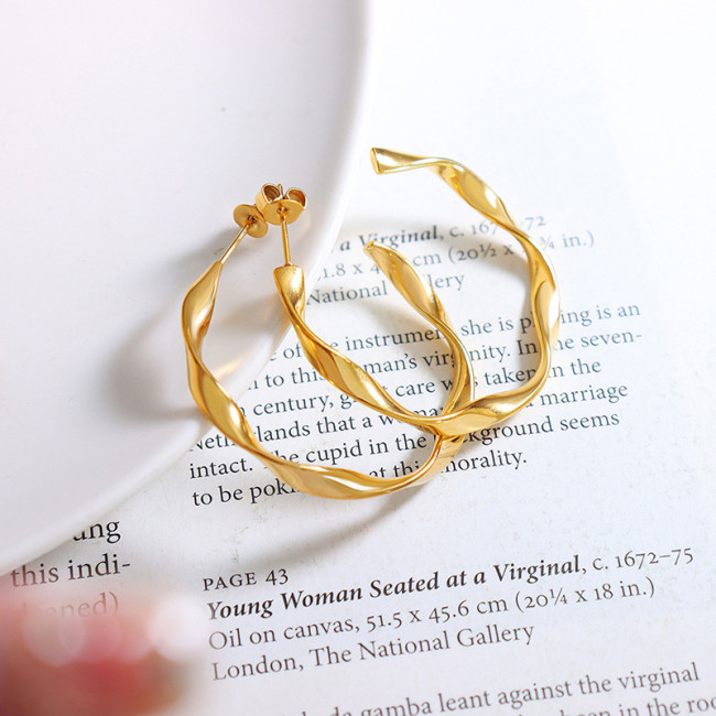 Wholesale Stainless Steel Möbius Earrings