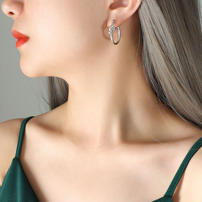 Wholesale Stainless Steel Knot Earrings
