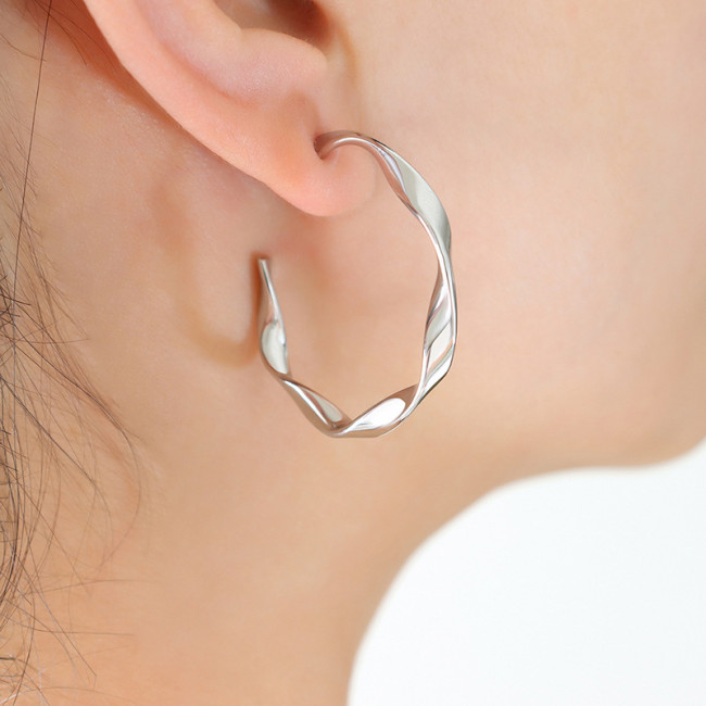 Wholesale Stainless Steel Möbius Earrings
