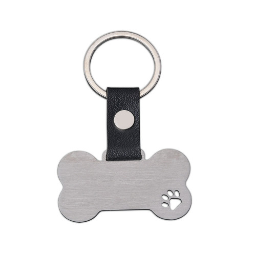 Wholesale Stainless Steel Dog Footprint Keychain