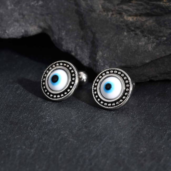 Wholesale Stainless Steel Devil's Eye Earrings
