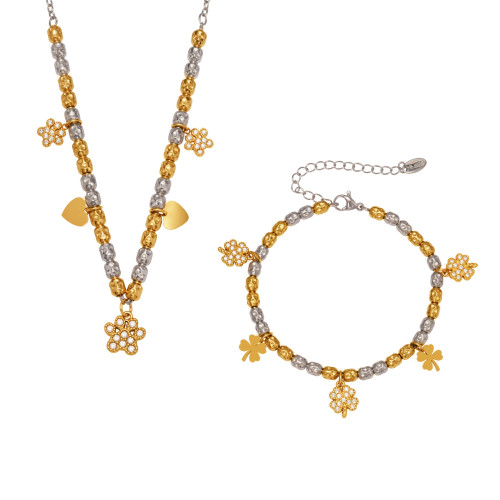 Wholesale Stainless Steel Round Bead Bracelet Necklace