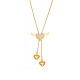 Wholesale Stainless Steel Angel Wing Sweater Chain
