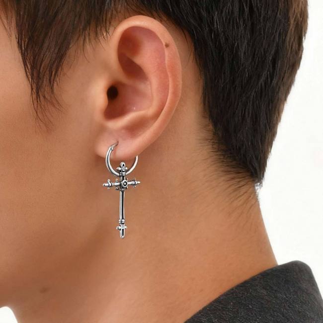 Wholesale Stainless Steel Cross Earrings