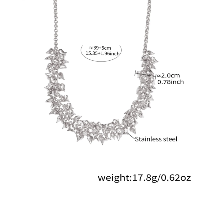Wholesale  Stainless Steel Small Hearts Necklace