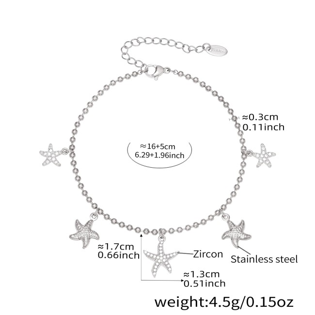 Wholesale Stainless Steel Starfish Jewelry Set