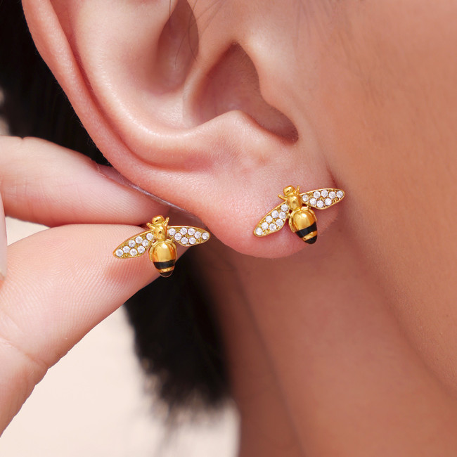 Wholesale Stainless Steel Bee Jewelry Set