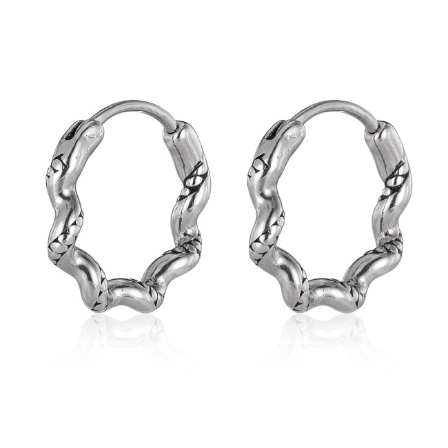 Wholesale Stainless Steel Design Hoop Earrings