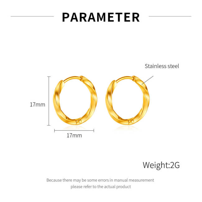Wholesale Stainless Steel Mobius Earrings