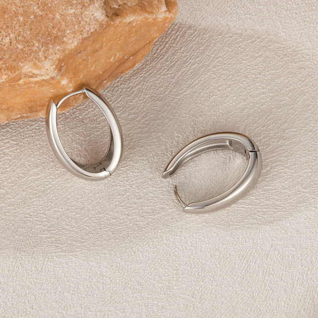 Wholesale Stainless Steel Trend U-Shaped Earrings