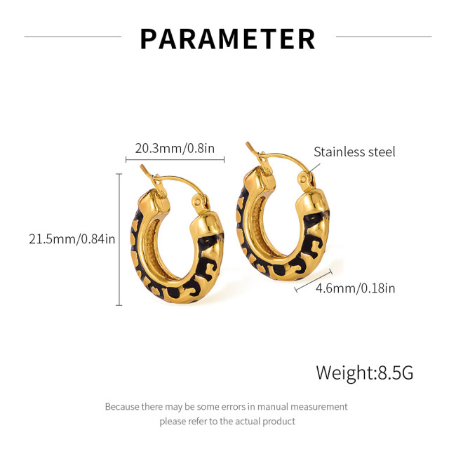 Wholesale Stainless Steel Simple Earrings