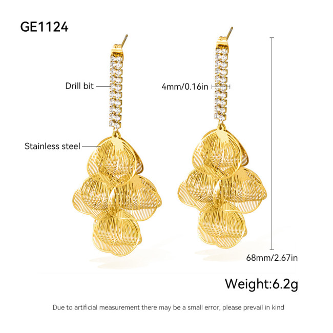 Wholesale Stainless Steel Luxury Earrings