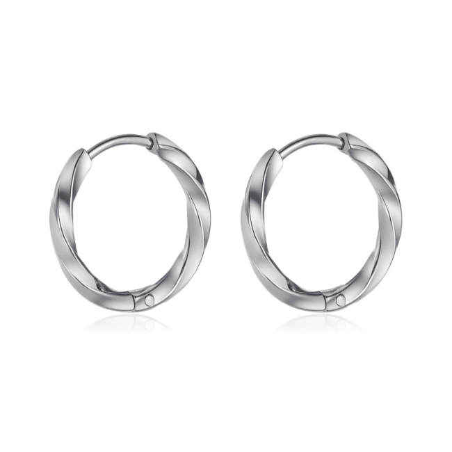 Wholesale Stainless Steel Mobius Earrings
