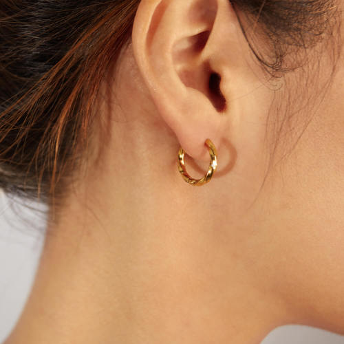 Wholesale Stainless Steel Mobius Earrings