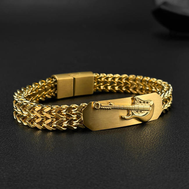 Wholesale Stainless Steel Bracelet with Guitar