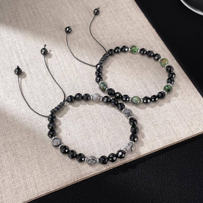 Wholesale Stainless Steel Natural Stone Bracelets