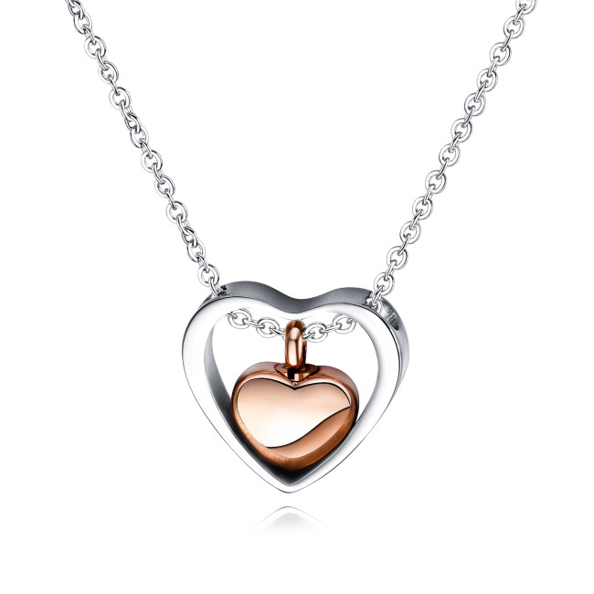 Wholesale Stainless Steel Jewelry Heart Urn Pendant