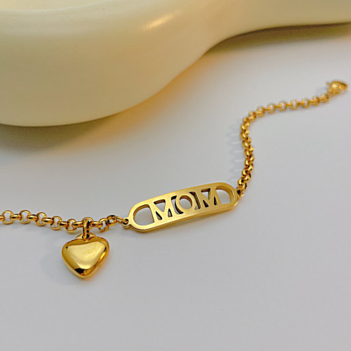 Wholesale Stainless Steel Mother's Day Love Bracelet