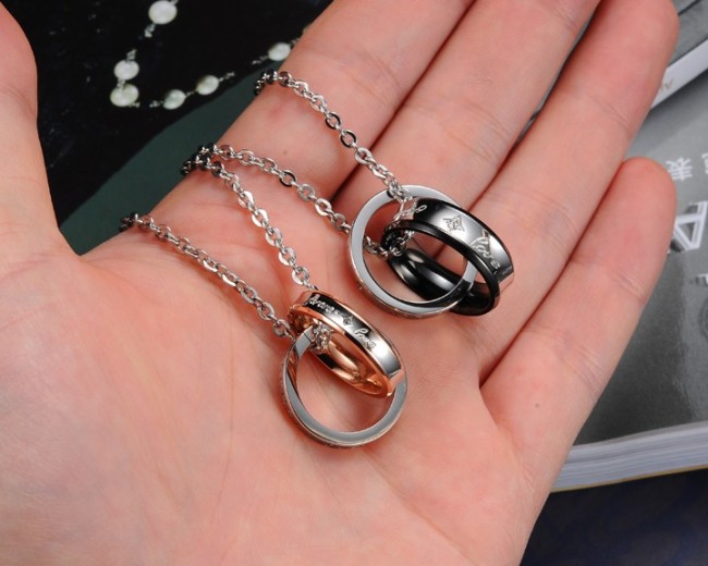 Stainless Steel Couple Pendant for Sale