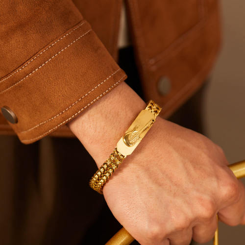 Wholesale Stainless Steel Bracelet with Guitar