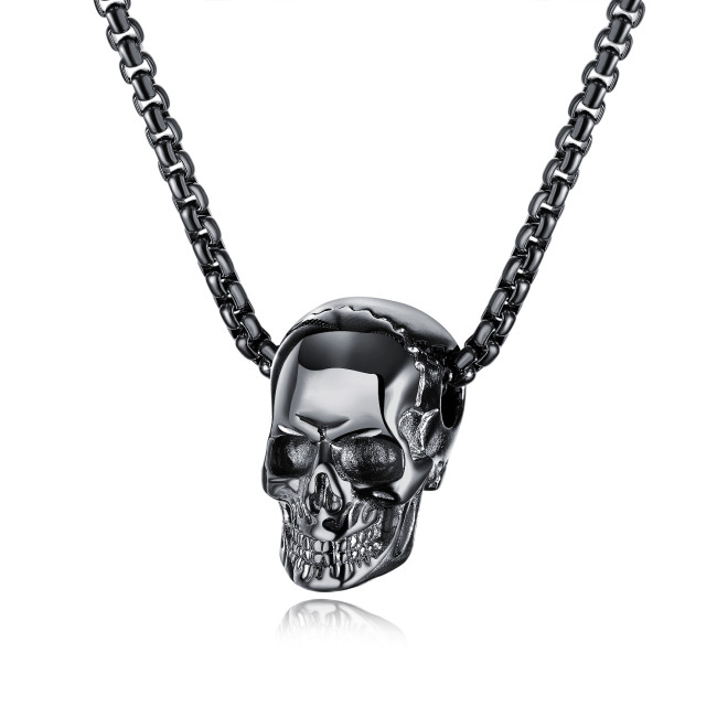 Wholesale Stainless Steel Small Anatomical Skull Pendant