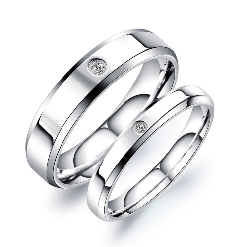 Wholesale Stainless Steel Wedding Ring and Engagement Ring Set