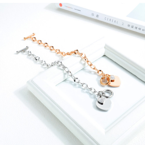 Wholesale Stainless Steel Women's Heart Bracelet