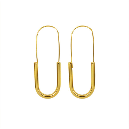 Wholesale Stainless Steel Gold U Hoop Earrings