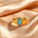 Wholesale Stainless Steel Turquoise Stone Statement Ring